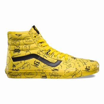 Férfi Vans X Peanuts SK8-Hi Reissue Magasszárú Cipő VA4520619 Barna